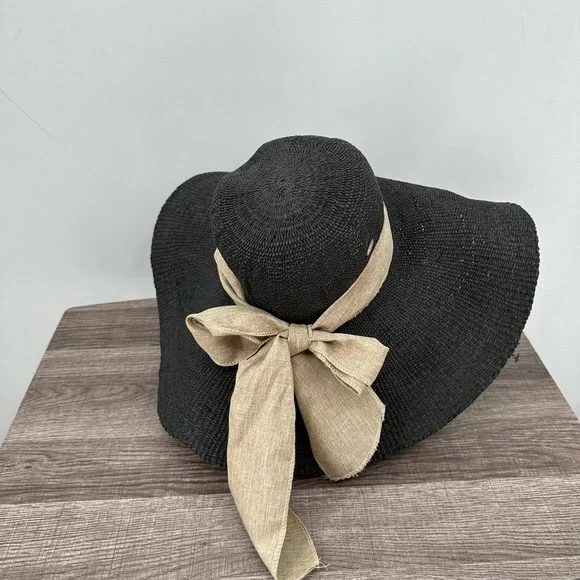 Scala | Accessories | Scala 0 Paper Wide Brim Woman Black  display picture 3